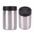 Professional insulated stainless steel can cooler for 12oz and 16oz beverage cans silver finish - 17oz / Original Stainless Steel