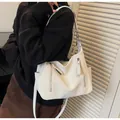 White textured crossbody bag for women with zipper details - Off White