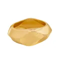 Brazalete dorado geométrico irregular con apertura de resorte, joya de aleación elegante. - Rombo geométrico facetado (As0181)