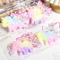 Lot de quatre jouets squishy licorne fluide pastel pour le soulagement du stress sensoriel - Style Petit Poney Doux
