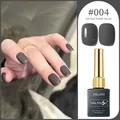 Vernis à ongles gel gris foncé professionnel #004 avec finitions brillantes et mates - Gris (#004)
