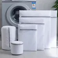 Premium thickened sandwich mesh laundry bags set with grey zippers in multiple sizes for washing - Fine Mesh White Anti-deformation Laundry Bag / "suitable For Socks And Underwear" 20*30cm
