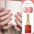 XEIJAYI Gel Nail Polish #014 translucent pink macaron series nail gel glue 15ml - Translucent Pink (#014)