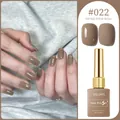 Professional UV gel nail polish #022 in elegant mocha brown finish with 15ml bottle - Mocha Brown (#022)