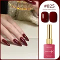 Deep cherry red gel nail polish #025 with glossy and matte finishes - Cherry Red (#025)