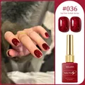 Sparkling cherry red glitter gel nail polish #036 for professional nail art manicure - Red Glitter (#036)