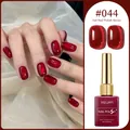 Deep cherry red cat-eye gel nail polish #044 professional glossy finish 15ml bottle - Cat Eye Red (#044)