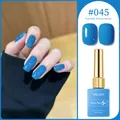 XEIJAYI #045 sea blue gel nail polish variant with glossy and matte effect display - Blue-Green (#045)