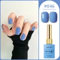 XEIJAYI 15ml macaron blue gel nail polish #046 with glossy and matte finish swatches - Light Blue (#046)