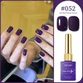Deep purple gel nail polish #052 showing glossy finish and professional bottle display - Deep Purple (#052)
