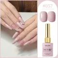 Professional soft pink macaron gel nail polish color #057 for elegant manicures - Light Pink (#057)