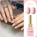 Professional macaron pink gel nail polish #061 in 15ml bottle for elegant nail art. - Pink (#061)