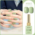 Macaron olive green gel nail polish variant #065 featuring glossy and matte finishes - Olive Green (#065)