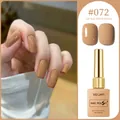 Tan gel nail polish color 072 for 15ml glossy and matte professional salon finish look - Caramel Brown (#072)