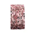 2-2.5mm faceted natural pink rhodonite stone beads for handmade DIY jewelry making - 2-2.5mm (0.5mm Hole) / 170 Pieces/Pack (38cm) / Rhodonite