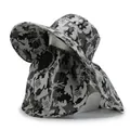 Chapeau de soleil camouflage pour hommes avec masque facial et protection du cou. - Camouflage Gris