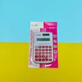 Mini calcolatrice elettronica a 8 cifre in una simpatica confezione rosa per scuola - Stile Bicolore (888) / Rosso