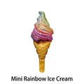 Mini colorful ice cream foil balloon with star patterns for birthday party decor - Colorful Ice Cream