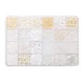 Set de 24 compartimentos con cuentas de cristal blanco para joyería artesanal - Cuentas De Semillas Y Cuentas Tubulares De 24 Compartimentos 5 Gramos Por Compartimento Blancas 120 Gramos/juego 1 Juego/paquete (aprox. 4250 Piezas)
