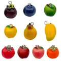 Set van 10 realistische 3D hars fruit hangers inclusief mango peer appel voor DIY sieraden - 3D Simulatie Fruit Serie (SN1760) / 10 Stuks Verpakking