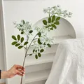 Branche de fleur de criquet artificielle blanche de qualité pour décoration de table - Moyen Blanc