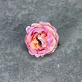 Testa di peonia artificiale realistica rosa e arancione per decorazioni nuziali fai da te. - Colori autunnali - Rosa loto