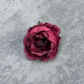 Testa di peonia artificiale bordeaux per decorazioni nuziali fai-da-te e fiori - Colori autunnali - Rosso scuro