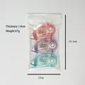 Lot de 3 rubans adhésifs double face colorés de 10 m pour le scrapbooking et l'artisanat - Ensemble de Trois Couleurs / Macaron Tricolore