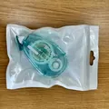 10 m groenblauwe dubbelzijdige puntlijmrol voor school en kantoor in plastic verpakking - Dubbelzijdig Plakband (engelse Versie) 10 Meter * 8 Mm; 0100-blauw