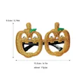 Γυαλιά κολοκύθας με γκλίτερ για το Halloween, αστείος σκελετός, πλάτος 15,5 εκ. - Γυαλιά Κολοκύθας