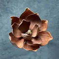 Lebensechter 13cm brauner EVA-Magnolienblütenkopf für Heimdeko und Haarschmuck - C4--15cm14 Größe