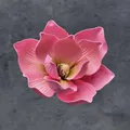 Lebensechte 13 cm rosa künstliche EVA Magnolienblüte für elegante Blumengestecke und Dekoration - B15--13cm15 Größe