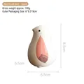 Figura de pájaro rojo nórdica minimalista con dimensiones y peso especificados - 340rd Rojo Pequeño