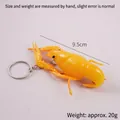 Portachiavi modello simulazione gambero arancione realistico 9,5 cm decorativo - Portachiavi A Forma Di Gambero Giallo