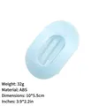 Light blue marble texture oval hair claw clip made of durable ABS plastic material - 10cm Round Clip - Light Blue / PS