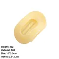 Large oval hair claw clip with elegant yellow marble gradient finish for styling hair - 10cm Round Clip - Light Orange / PS