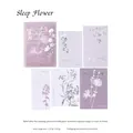 Vintage purple floral relief hot stamping memo pads for DIY journaling, 20 sheets set - Pack of 20 / Sleeping Flowers