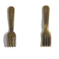 Vintage bronze finish mini simulation fork charms for DIY jewelry and accessory crafts - A4-436-antique Bronze/19*4mm/0.34g