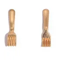 Goldene Mini-Legierungssimulationsgabeln für DIY Retro Schmuckherstellung Zubehör - A4-436-kc Gold/19*4mm/034g