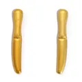 Ein Paar goldene Miniatur-Tischmesser aus Legierung für DIY-Vintage-Schmuckarbeiten. - A4-437-imitationsgold/19*3mm/035g