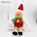 Dettaglio delle dimensioni del peluche di pan di zenzero natalizio in maglia - Stile Cappello Rosso