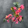 Vibrant pink silk artificial bougainvillea branch for wedding and home decoration - Dual-color Pink
