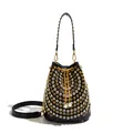 Sac seau noir de style punk orné de rivets et de strass, vue de la variante SKU - Noir