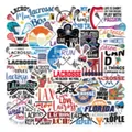 Set di 50 adesivi lacrosse impermeabili per decorare laptop, valigie e vari oggetti. - Serie di Vari Motivi Lacrosse