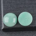 18mm round green natural crystal cabochon stone for DIY jewelry making and inlaying - 18mm Green Aventurine
