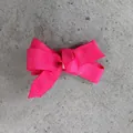 Barrette à cheveux avec nœud en ruban gros-grain rose vif pour filles - Rose Vif (14)