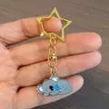 Simpatico portachiavi a forma di koala dormiente con chiusura dorata a forma di stella - Koala che dorme
