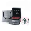 Elegant dark grey jewelry gift box set with rose drawer and matching paper gift bag - Grey with Drawer / 9 Flowers Rose Box