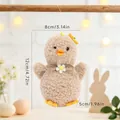 Ciondolo pulcino in lana d'agnello per decorazione di Pasqua, altezza 12 cm, SKU - Cuoio