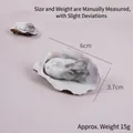 Highly detailed and realistic PVC oyster seafood model pendant for bags and keychains - Original Flavor Oyster-Model